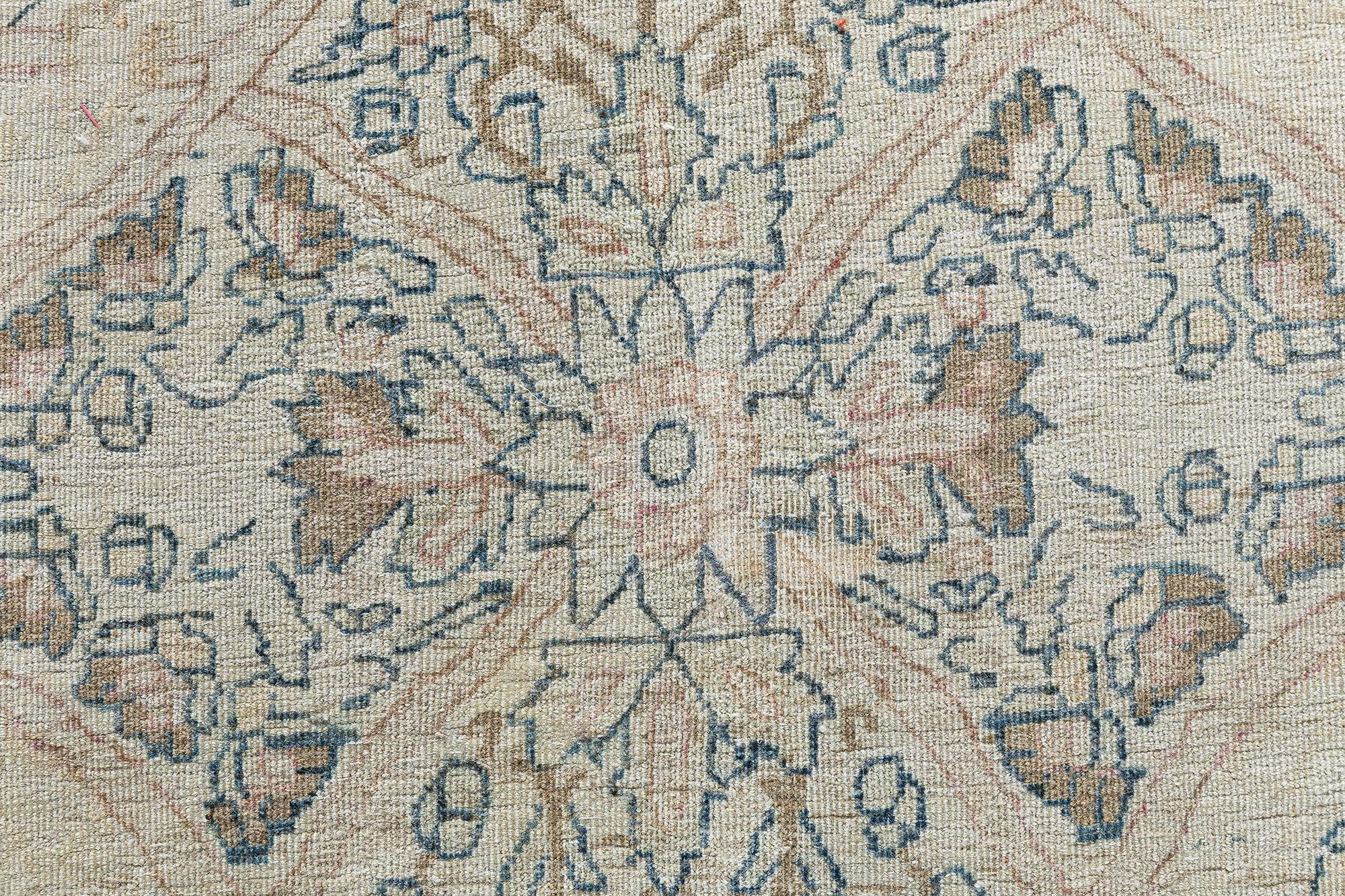 Antique Kirman Persian Allover Light Gray Hand-Knotted Wool Rug – Circa 1900 BB9033 Antique Kirman Persian Allover Light Gray Hand-Knotted Wool Rug – Circa 1900 BB9033