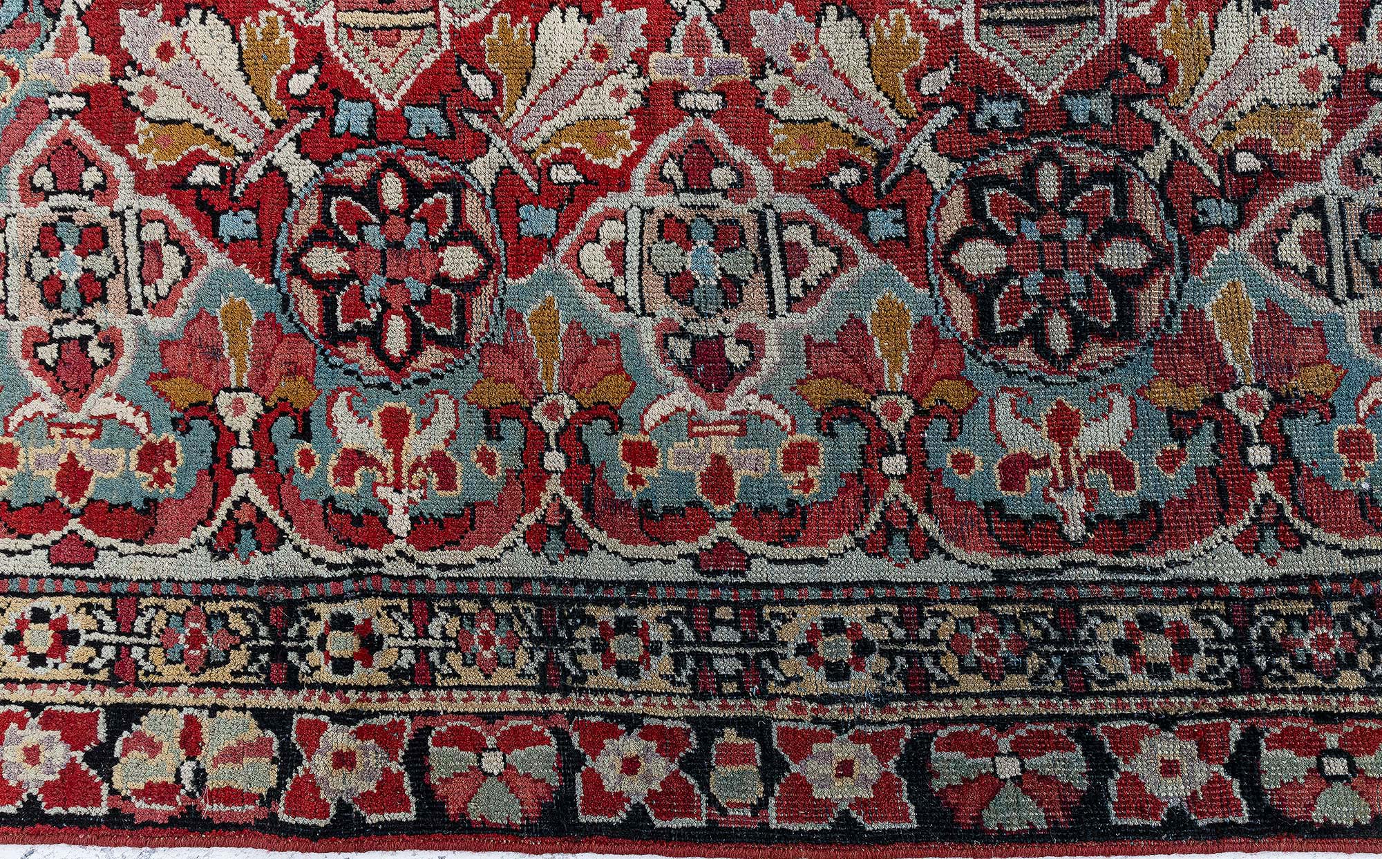 Amritsar Indian Antique Allover Warm Tan Hand-Knotted Wool Rug – Circa 1910 (Size Adjusted) BB9057 Amritsar Indian Antique Allover Warm Tan Hand-Knotted Wool Rug – Circa 1910 (Size Adjusted) BB9057