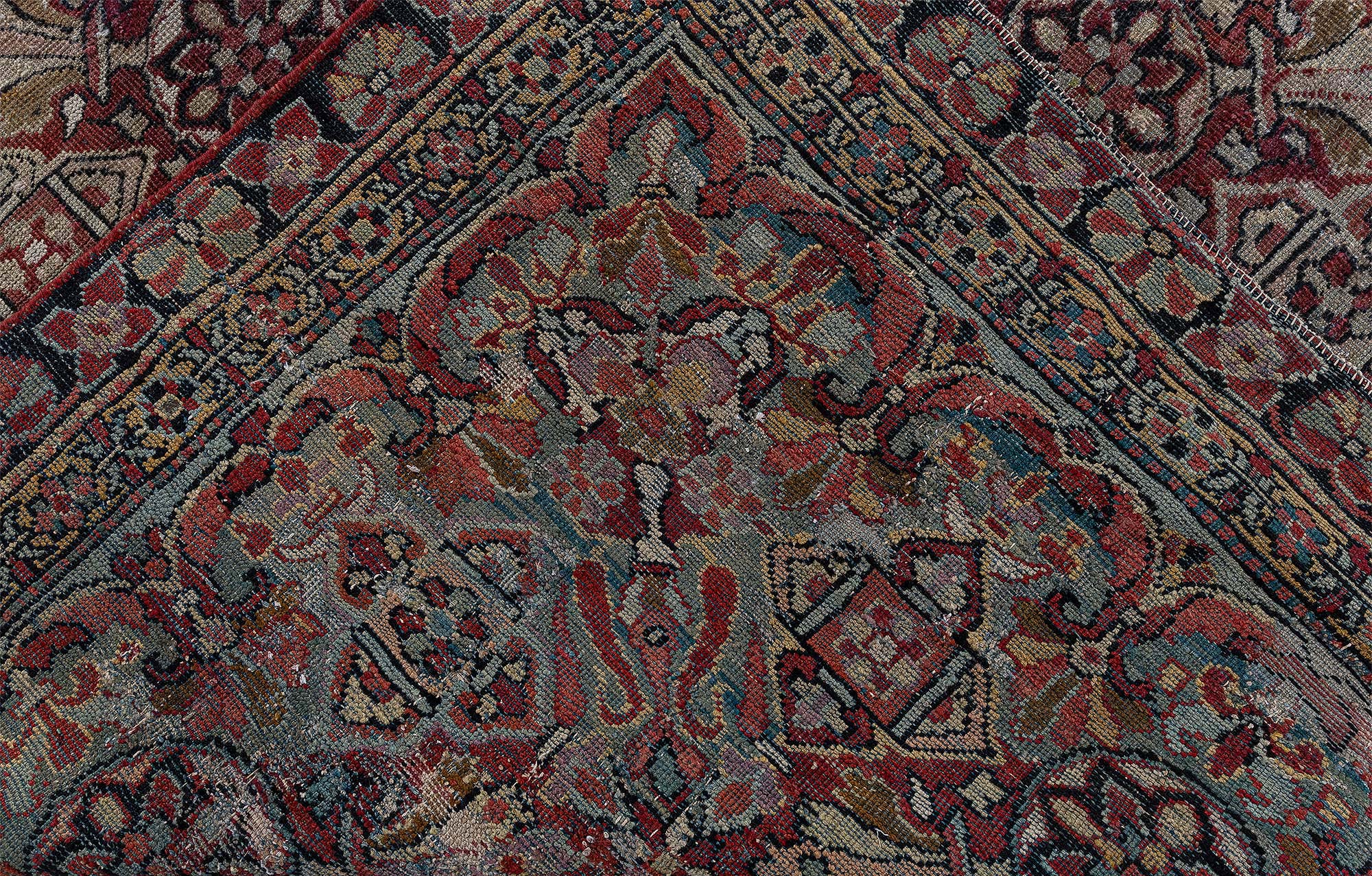Amritsar Indian Antique Allover Warm Tan Hand-Knotted Wool Rug – Circa 1910 (Size Adjusted) BB9057 Amritsar Indian Antique Allover Warm Tan Hand-Knotted Wool Rug – Circa 1910 (Size Adjusted) BB9057