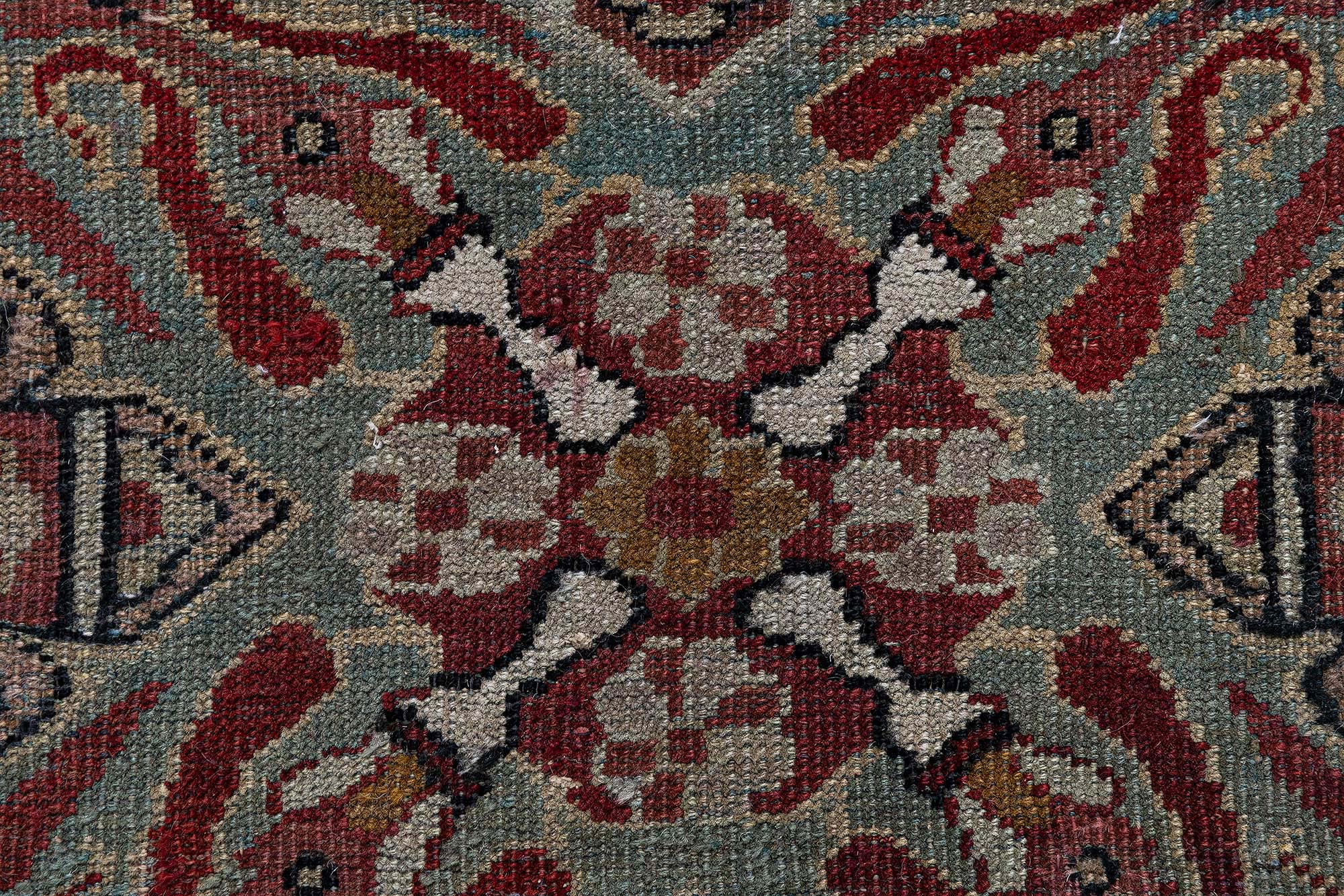 Amritsar Indian Antique Allover Warm Tan Hand-Knotted Wool Rug – Circa 1910 (Size Adjusted) BB9057 Amritsar Indian Antique Allover Warm Tan Hand-Knotted Wool Rug – Circa 1910 (Size Adjusted) BB9057