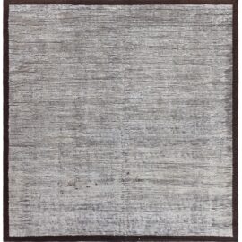 Subtle Grain-Inspired Texture Meets Modern Moroccan Style In A Hand-Knotted Light Gray Wool Rug “Veneer” N12981