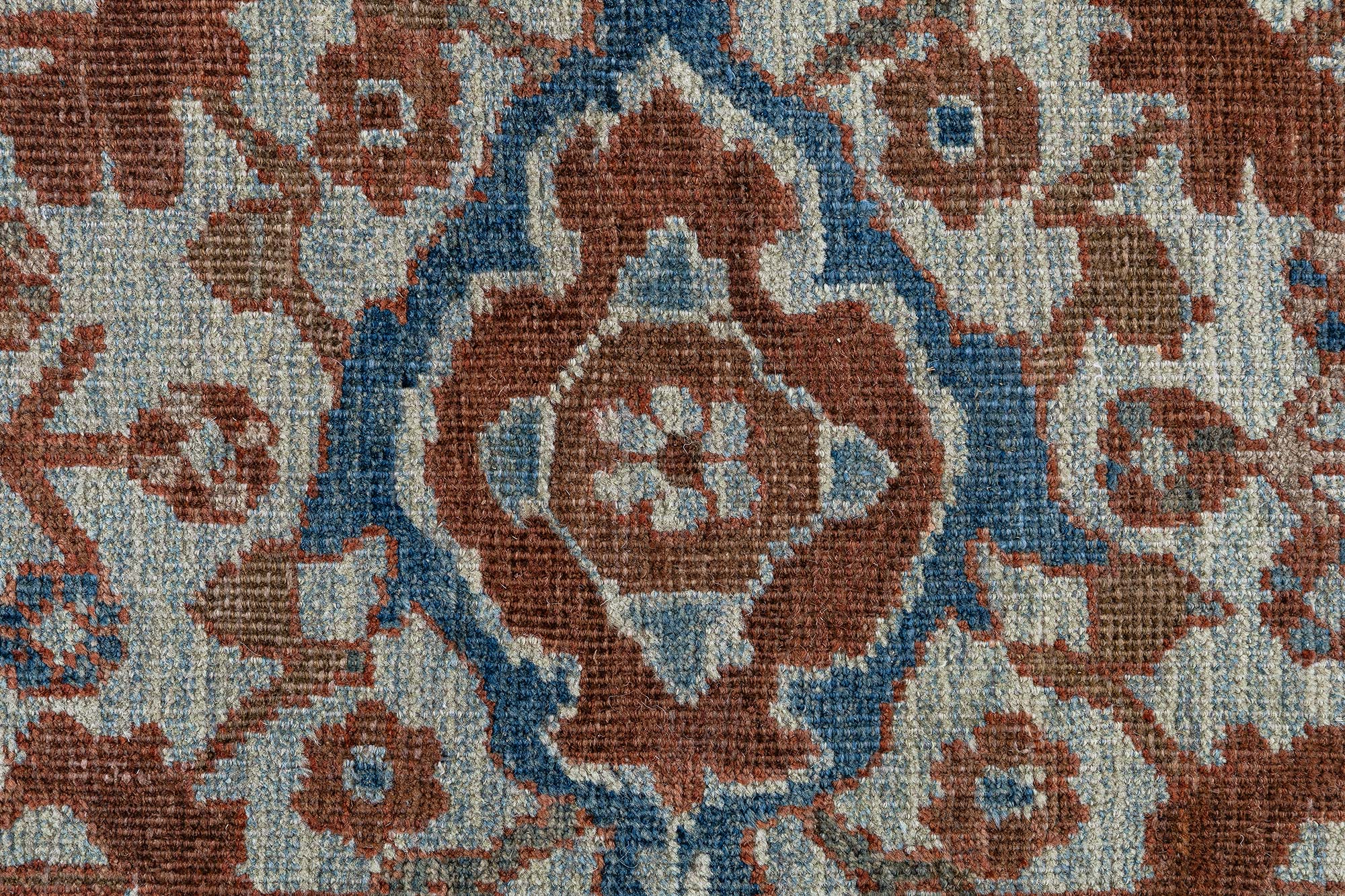 Sultanabad Persian Antique Floral Allover Warm Tan Hand-Knotted Wool Rug – Circa 1910 BB9079 Sultanabad Persian Antique Floral Allover Warm Tan Hand-Knotted Wool Rug – Circa 1910 BB9079