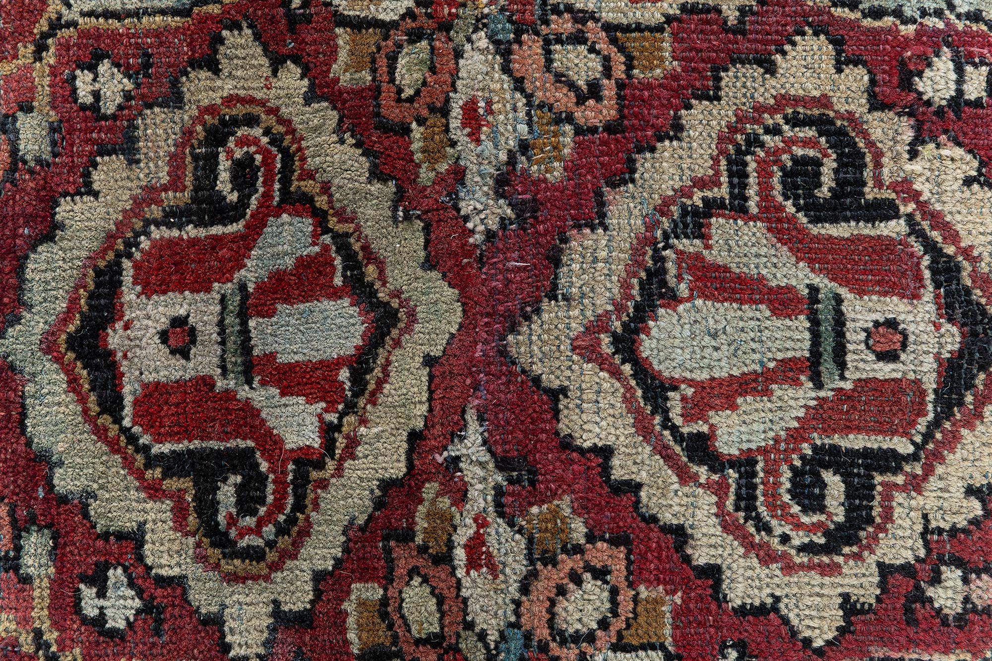 Amritsar Indian Antique Allover Floral Warm Tan Hand-Knotted Wool Runner – Circa 1910 (Size Adjusted) BB9089 Amritsar Indian Antique Allover Floral Warm Tan Hand-Knotted Wool Runner – Circa 1910 (Size Adjusted) BB9089