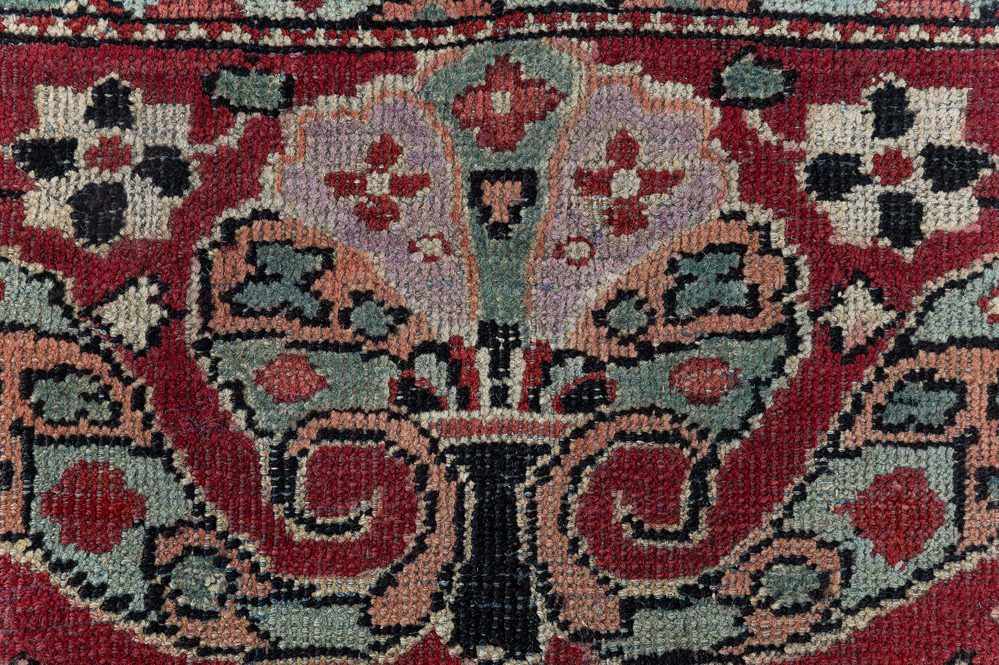 Amritsar Indian Antique Allover Floral Warm Tan Hand-Knotted Wool Runner – Circa 1910 (Size Adjusted) BB9089 Amritsar Indian Antique Allover Floral Warm Tan Hand-Knotted Wool Runner – Circa 1910 (Size Adjusted) BB9089