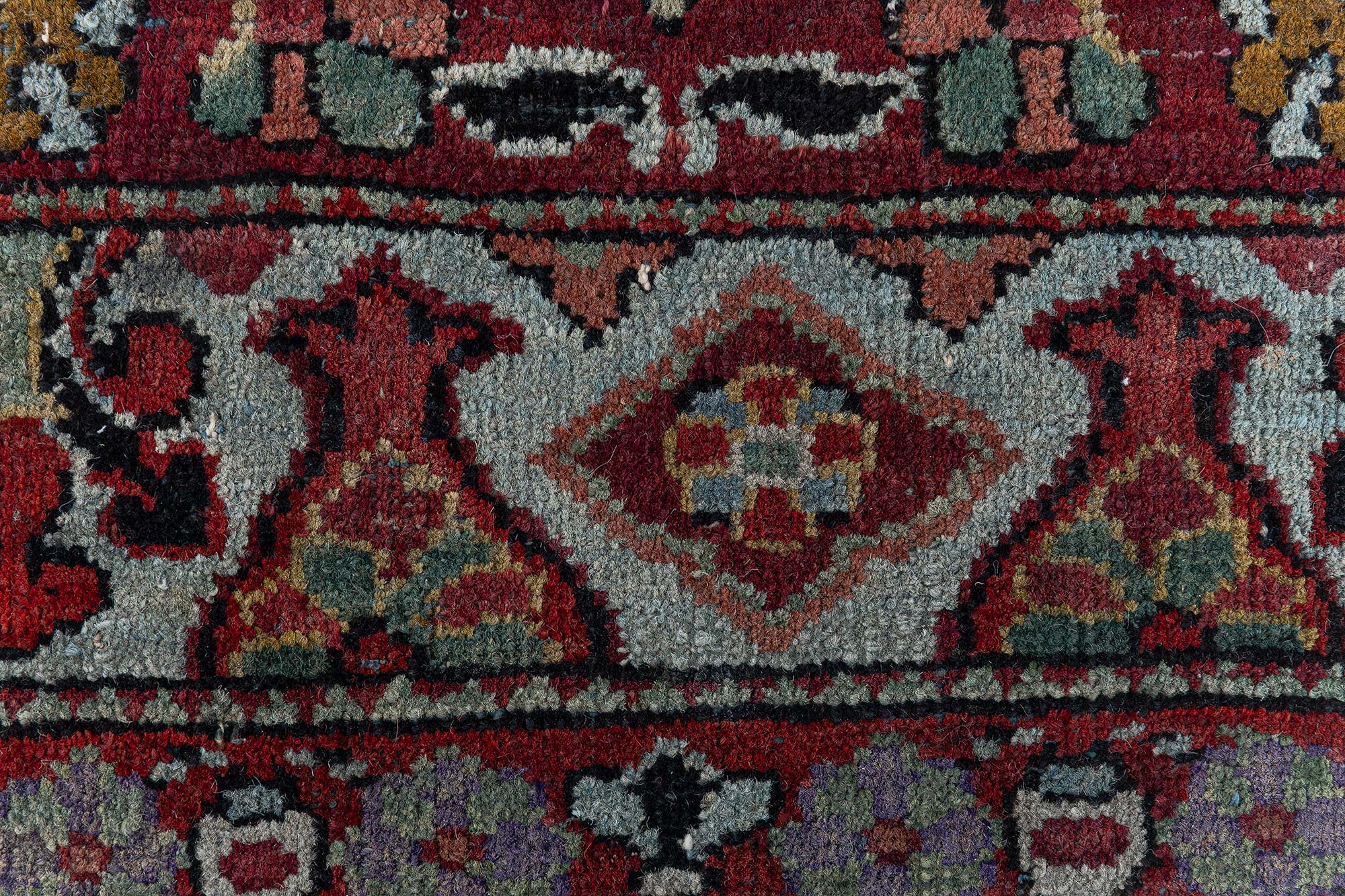 Amritsar Indian Antique Allover Floral Warm Tan Hand-Knotted Wool Runner – Circa 1910 (Size Adjusted) BB9089 Amritsar Indian Antique Allover Floral Warm Tan Hand-Knotted Wool Runner – Circa 1910 (Size Adjusted) BB9089