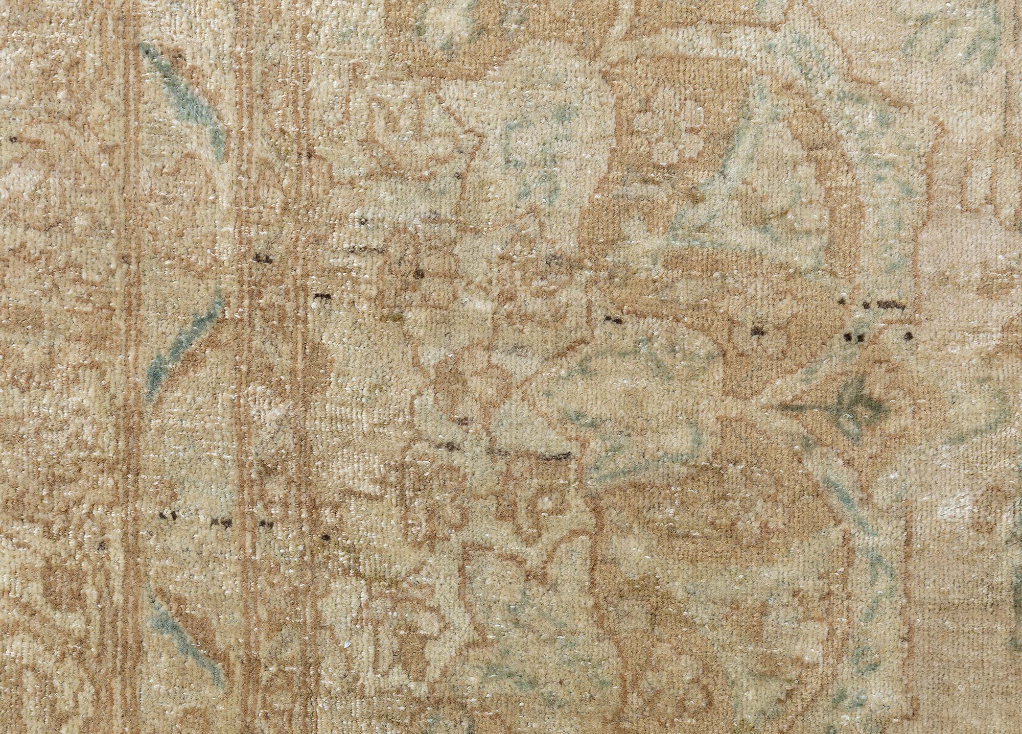 Oversized Kirman Persian Antique Allover Sand Hand-Knotted Wool Rug – Circa 1900 BB9092 Oversized Kirman Persian Antique Allover Sand Hand-Knotted Wool Rug – Circa 1900 BB9092