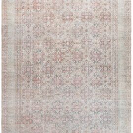 Antique Kirman Persian Allover Light Beige Hand-Knotted Wool Rug – Circa 1900 BB9097