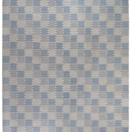 Vintage 1940s Swedish Flat-Weave Rug by Barbro Nilsson, Signed MMF BB9150