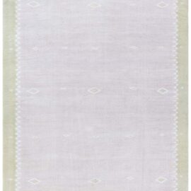 Indian Dhurrie – Mid-Century Lavender Flatweave Cotton Rug BB9147