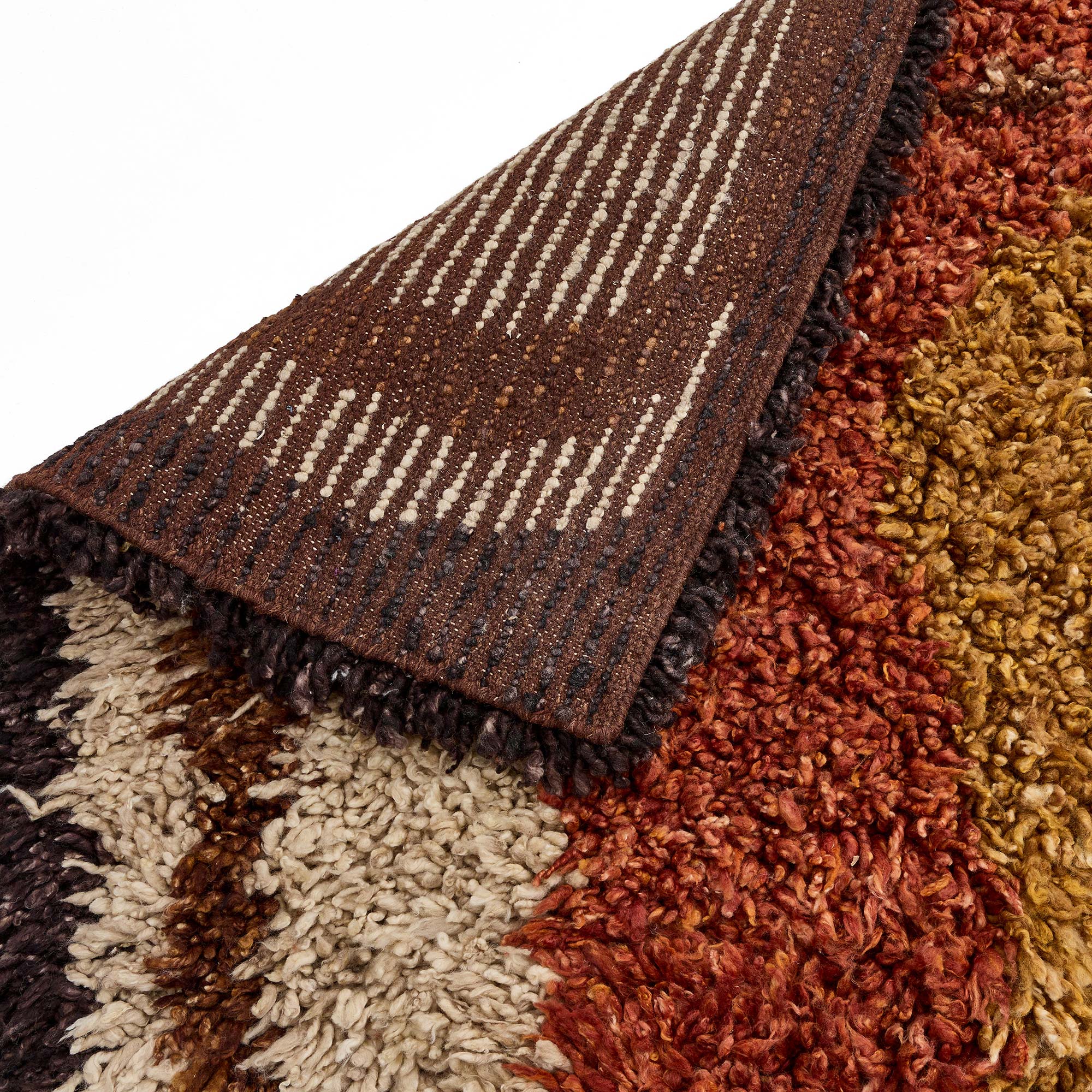 Mid-Century Swedish Abstract Warm Tan Hand-Knotted Wool Carpet By Ingrid Marie BB9177 Mid-Century Swedish Abstract Warm Tan Hand-Knotted Wool Carpet By Ingrid Marie BB9177