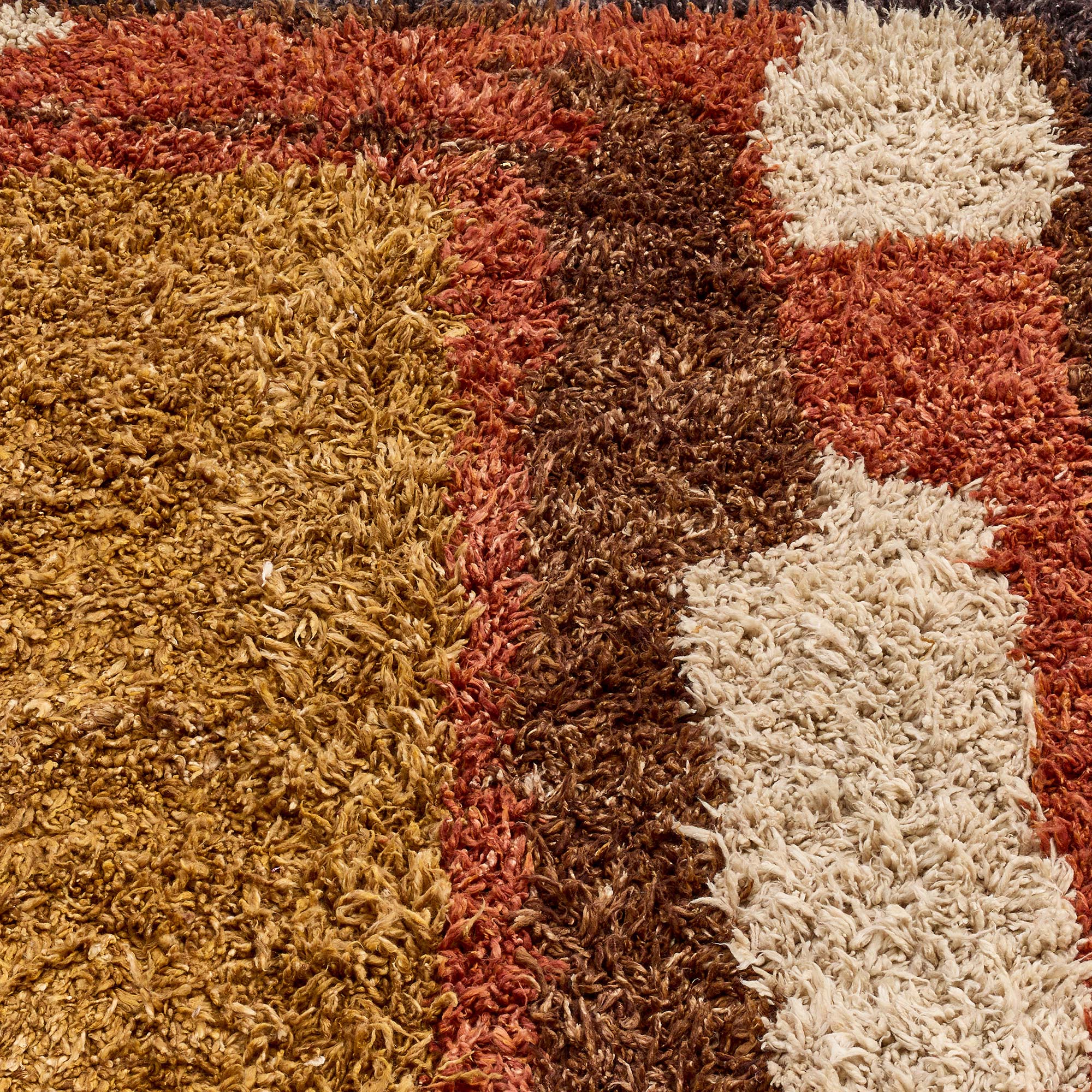 Mid-Century Swedish Abstract Warm Tan Hand-Knotted Wool Carpet By Ingrid Marie BB9177 Mid-Century Swedish Abstract Warm Tan Hand-Knotted Wool Carpet By Ingrid Marie BB9177
