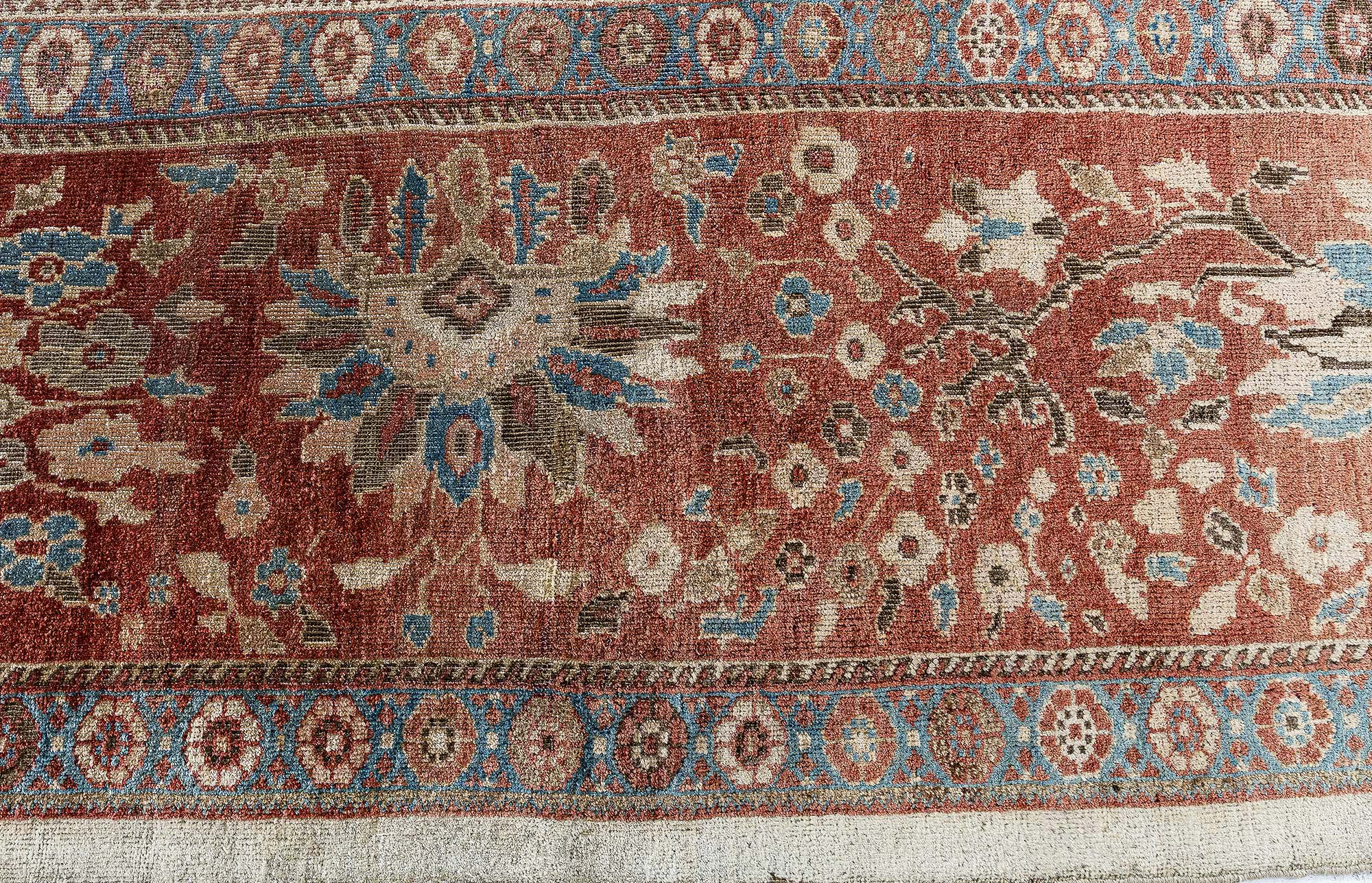 Oversized Antique Sultanabad Allover Floral Cream Beige Hand-Knotted Wool Rug – Circa 1900 (Size Adjusted) BB9183 Oversized Antique Sultanabad Allover Floral Cream Beige Hand-Knotted Wool Rug – Circa 1900 (Size Adjusted) BB9183