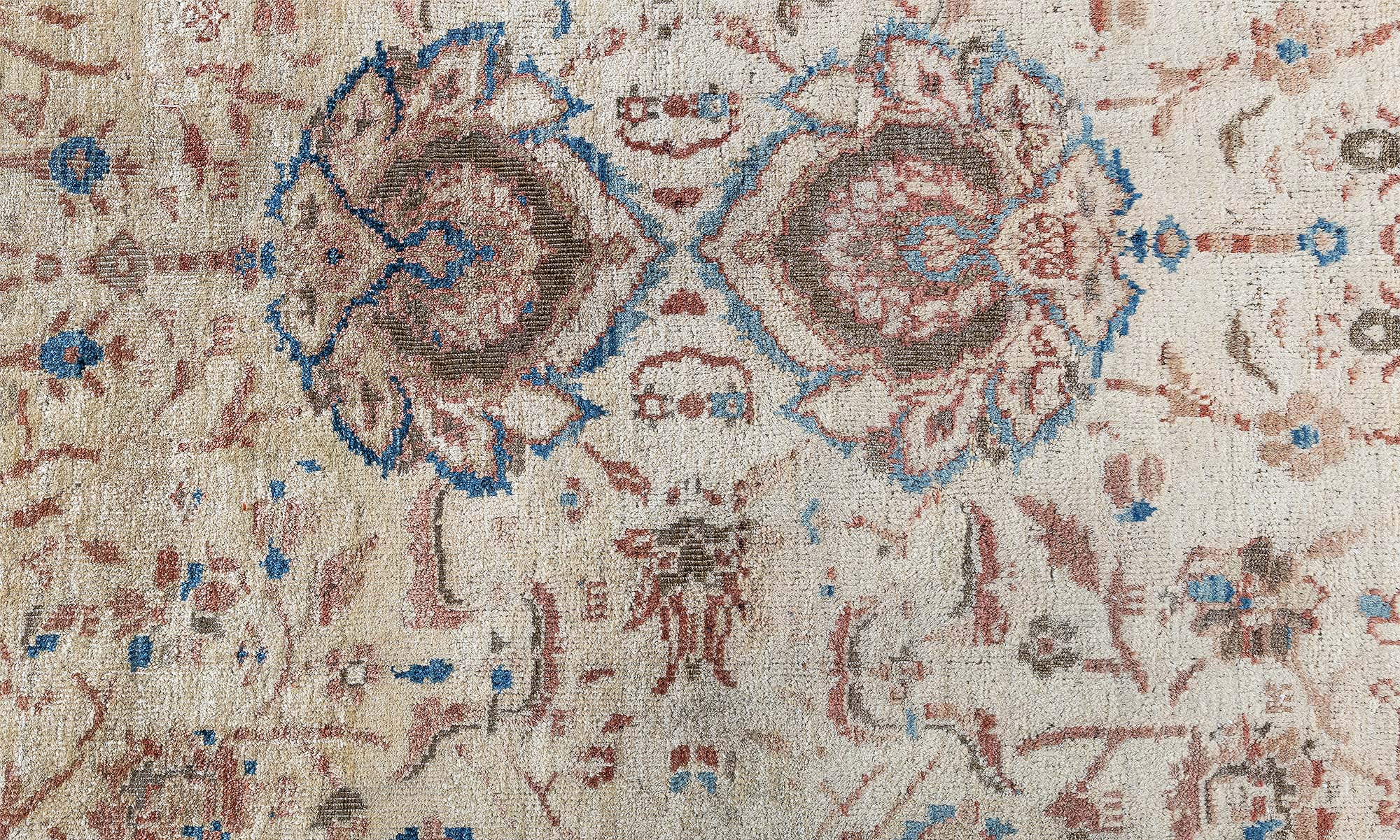Oversized Antique Sultanabad Allover Floral Cream Beige Hand-Knotted Wool Rug – Circa 1900 (Size Adjusted) BB9183 Oversized Antique Sultanabad Allover Floral Cream Beige Hand-Knotted Wool Rug – Circa 1900 (Size Adjusted) BB9183
