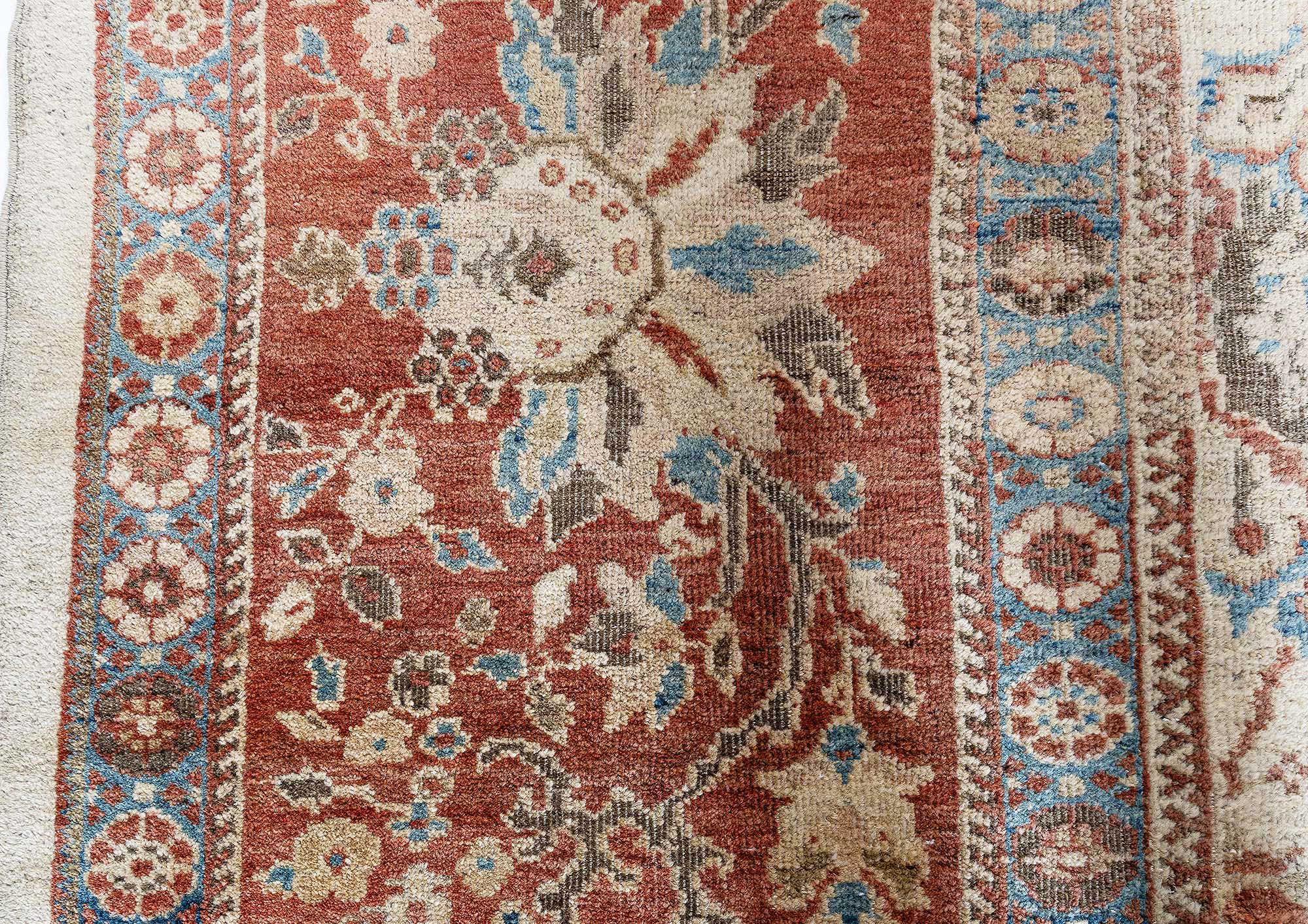 Oversized Antique Sultanabad Allover Floral Cream Beige Hand-Knotted Wool Rug – Circa 1900 (Size Adjusted) BB9183 Oversized Antique Sultanabad Allover Floral Cream Beige Hand-Knotted Wool Rug – Circa 1900 (Size Adjusted) BB9183