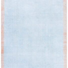Vintage Indian Dhurrie Blue Flatweave Cotton Rug BB9165
