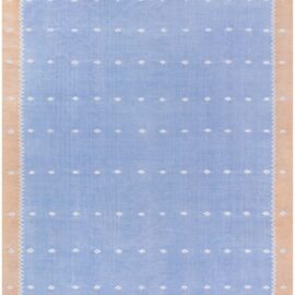 Vintage Indian Dhurrie Cream Beige Flatweave Cotton Carpet BB9148