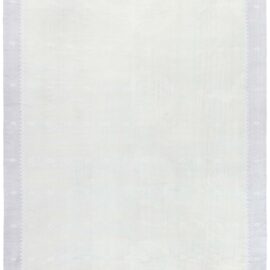 Vintage Dhurrie Abstract Soft White Handmade Rug BB9153