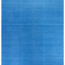 Vintage Indian Dhurrie Light Blue Flatweave Cotton Rug BB9138