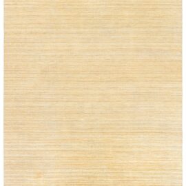 Mid-Century Scandinavian Abstract Warm Tan Flatweave Wool Rug BB9180