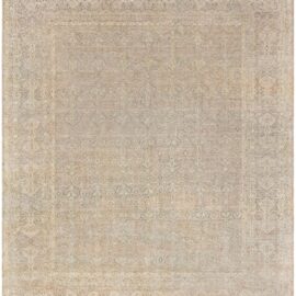 Antique Tabriz Allover Rug Featuring Classic Taupe Hand-Knotted Wool – Circa 1920 BB9199