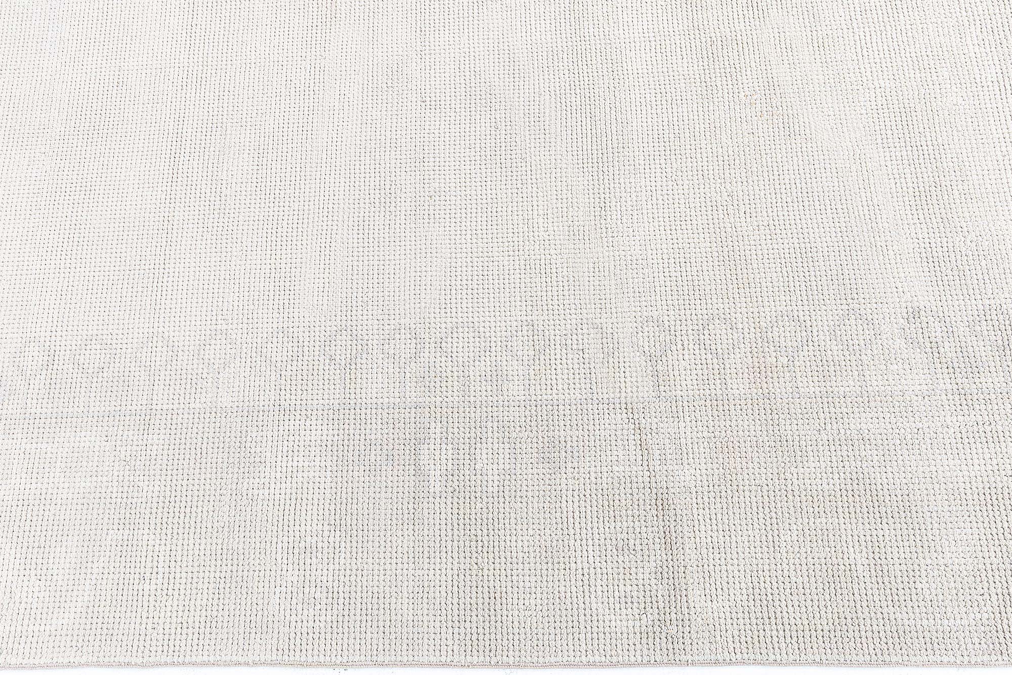 Vintage Viennese Secessionist Light Beige Hand-Knotted Wool Carpet BB9201 Vintage Viennese Secessionist Light Beige Hand-Knotted Wool Carpet BB9201