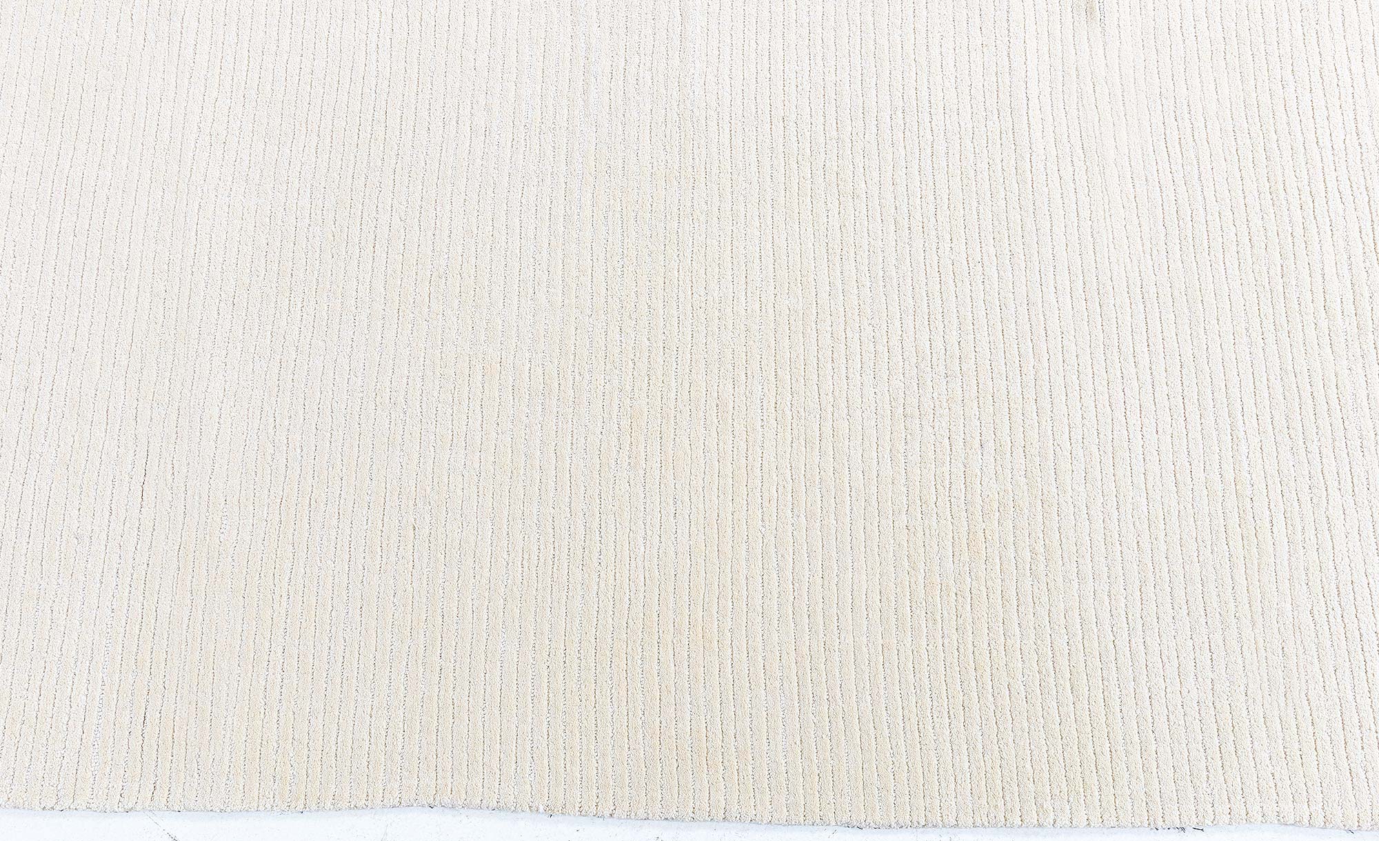 Modern Solid Light Beige Handmade Wool Rug “Veil” N13058 Modern Solid Light Beige Handmade Wool Rug “Veil” N13058