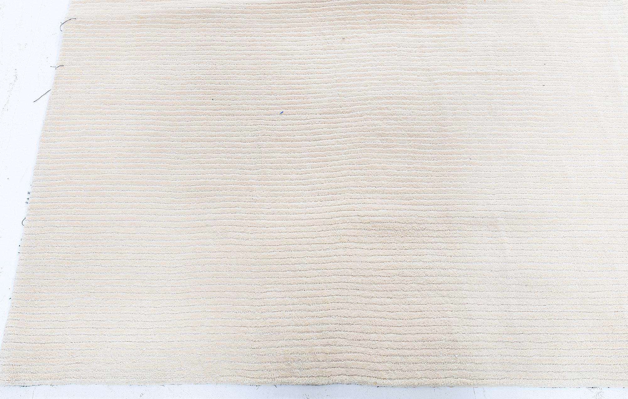 Modern Solid Light Beige Handmade Wool Rug “Veil” N13058 Modern Solid Light Beige Handmade Wool Rug “Veil” N13058