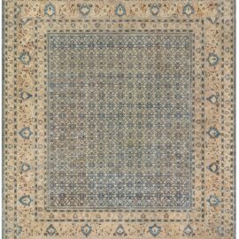 Meshad Antique Allover Light Beige Hand-Knotted Rug – Circa 1920 BB9193