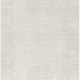 Vintage Viennese Secessionist Light Beige Hand-Knotted Wool Carpet BB9201