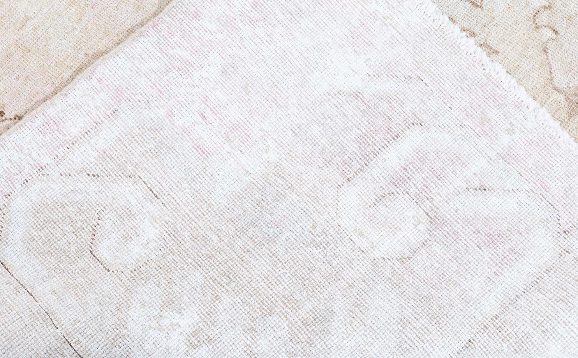Khotan Vintage Light Beige Hand-Knotted Wool Rug BB9227 Khotan Vintage Light Beige Hand-Knotted Wool Rug BB9227