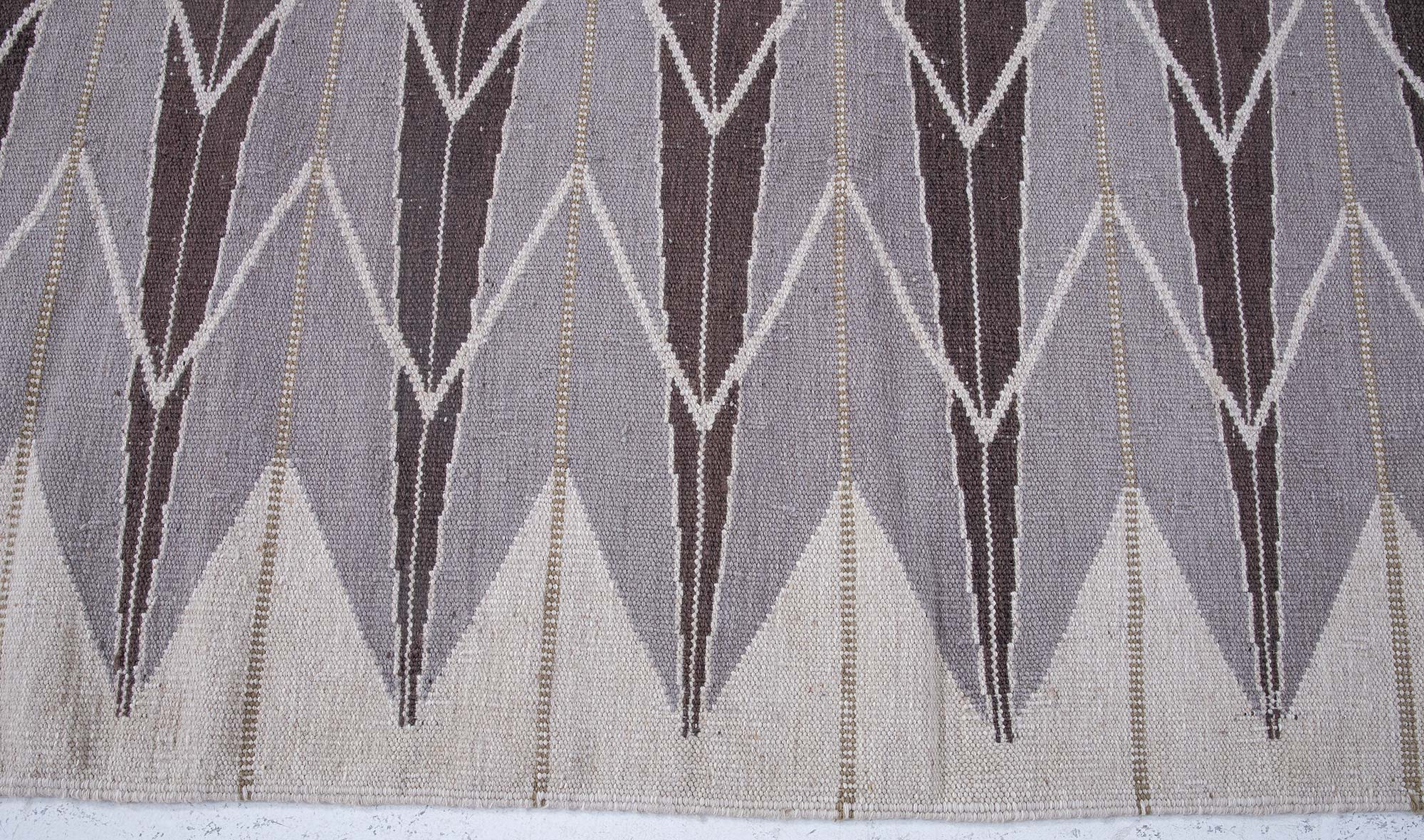 Scandinavian Flatweave Geometric Arrow-Feather Classic Taupe Handmade Wool Rug “Fletch” N13078 Scandinavian Flatweave Geometric Arrow-Feather Classic Taupe Handmade Wool Rug “Fletch” N13078