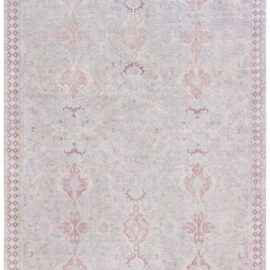 Antique Indian Medallion Light Greige Wool Rug – Circa 1900 BB9228
