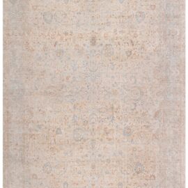 Antique Kirman Allover Oversized Light Beige Hand-Knotted Wool Rug BB9230