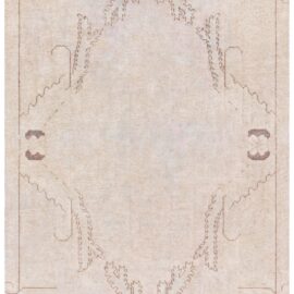 Khotan Vintage Light Beige Hand-Knotted Wool Rug BB9227