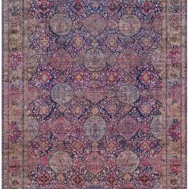 Antique Kirman Allover Hand-Knotted Silk Rug BB9260